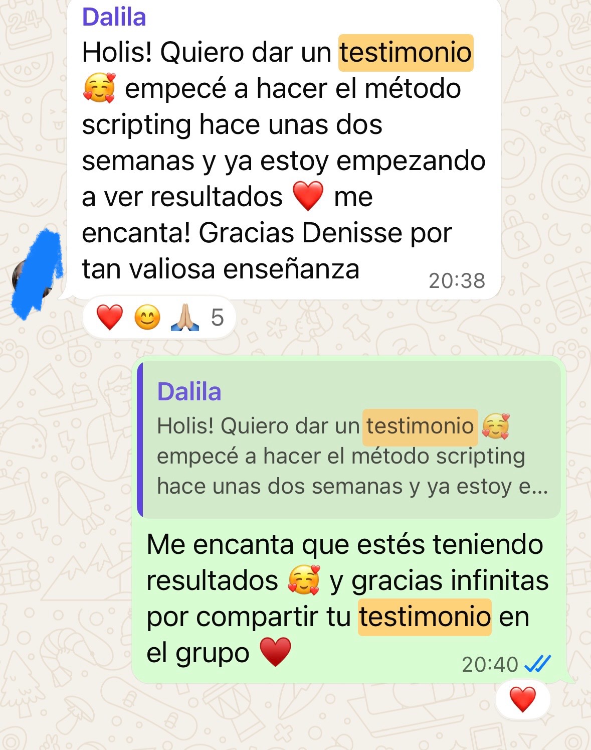 Agradecimiento por el manual 2.0